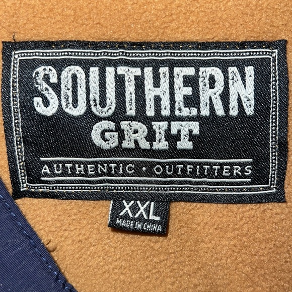 Southern Grit Men’s Fleece Quarter-Button Pullover Sweater - Picture 4 of 6